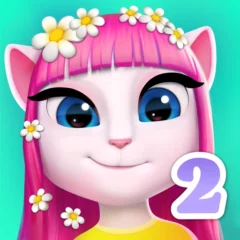 تنزيل لعبة صديقتي أنجيلا المتكلمة My Talking Angela 2 مهكرة  APK أخر إصدار 2024 للأندرويد مجاناً