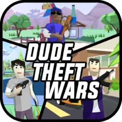 تحميل لعبة Dude Theft Wars مهكرة APK أخر إصدار 2024 مجاناً